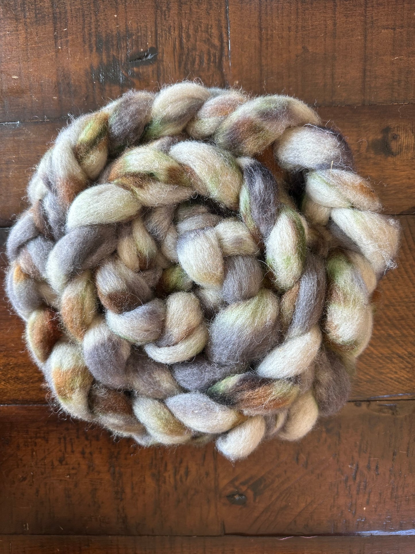 Cheviot Wool Fiber Braids for Spinning