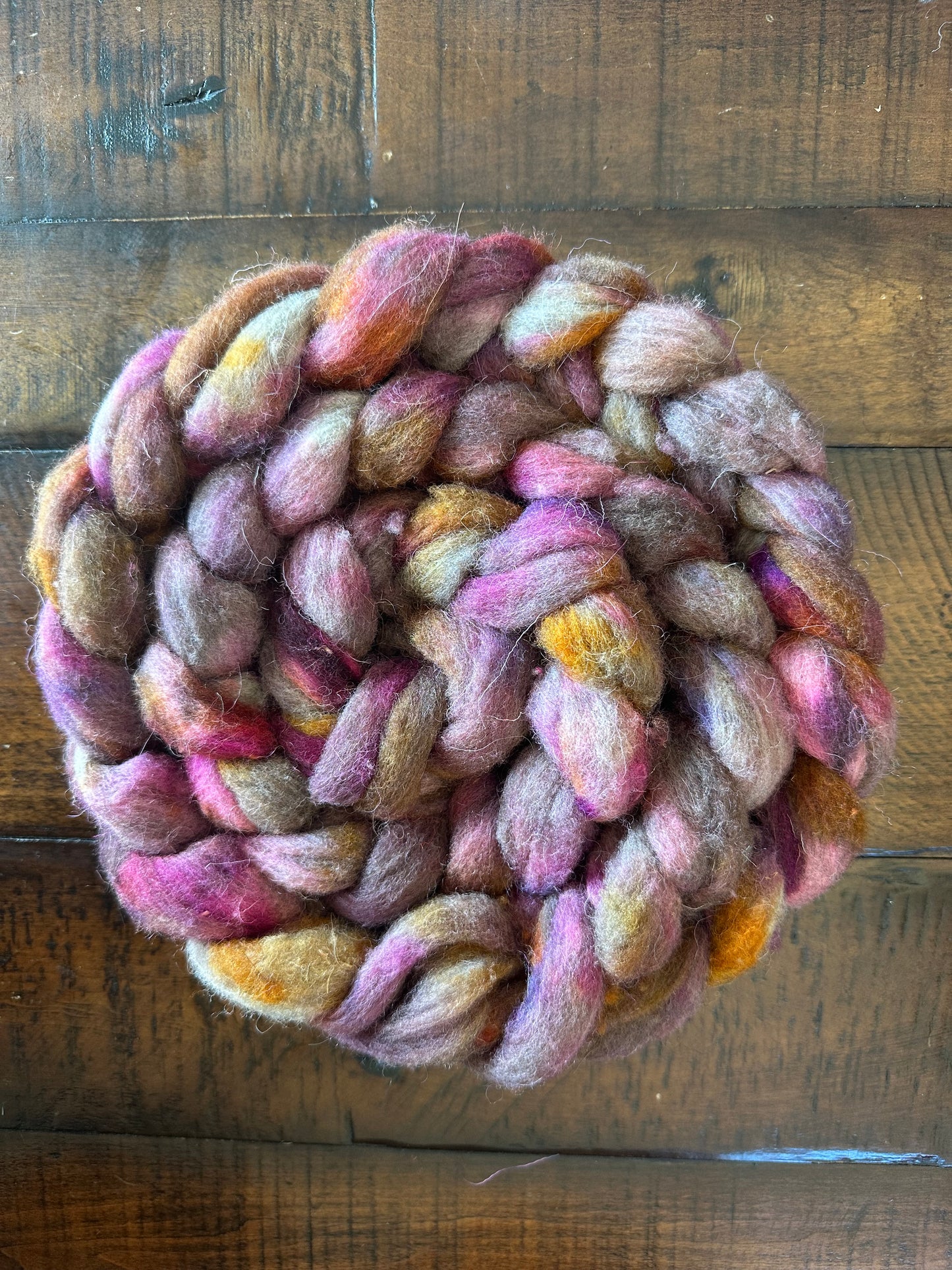 Domestic Blend Wool Fiber Braids for Spinning