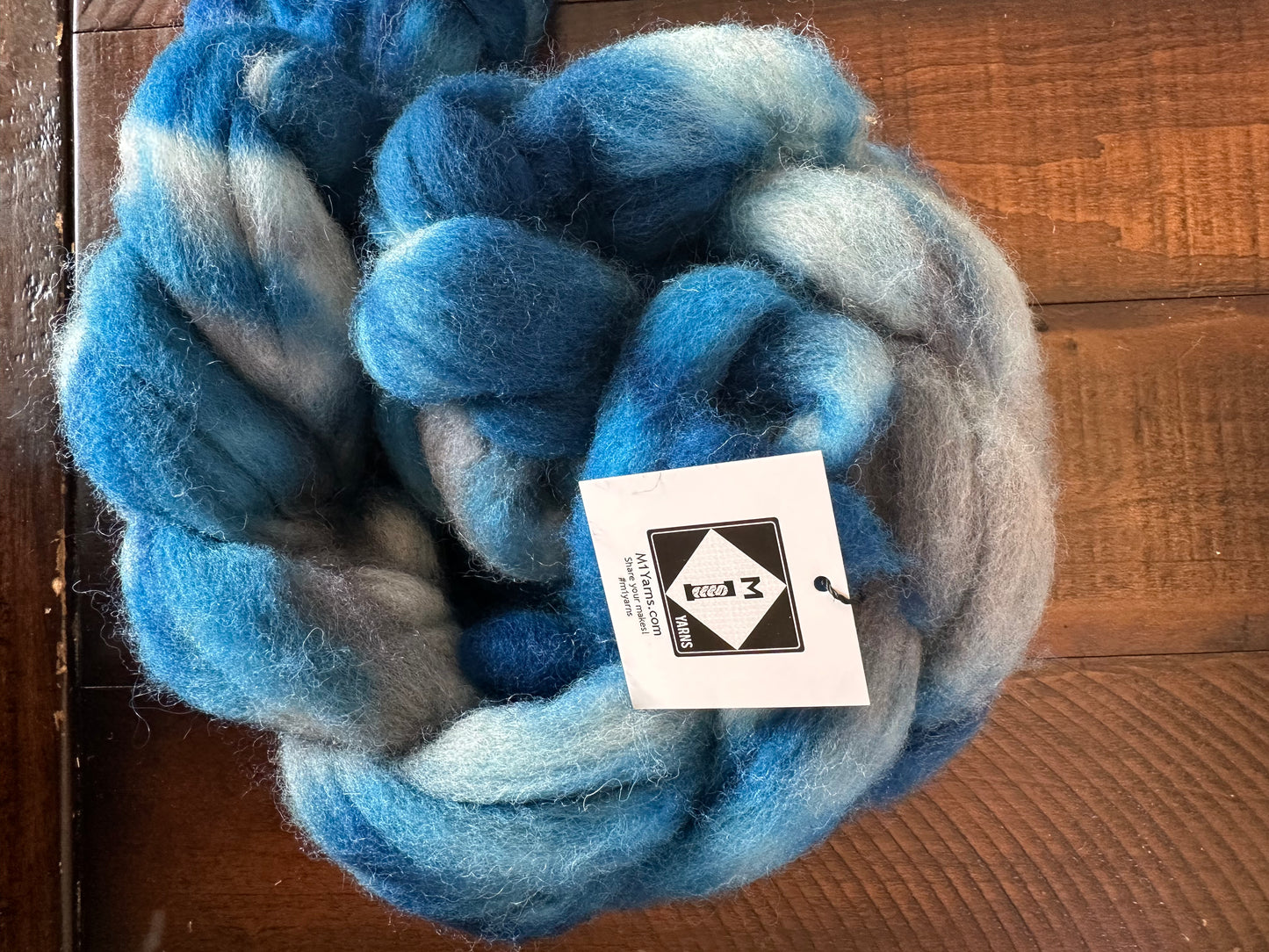 Cheviot Wool Fiber Braids for Spinning