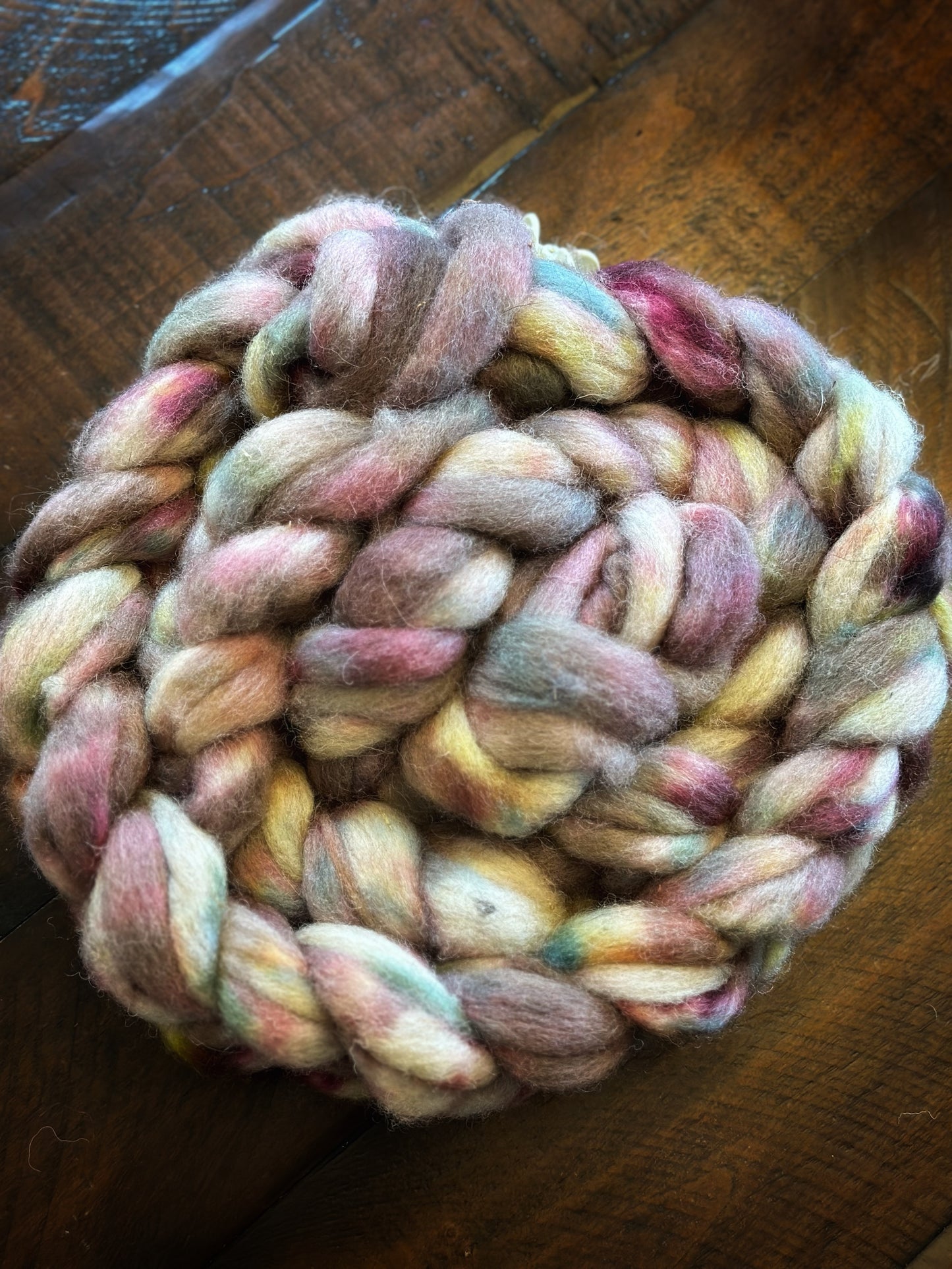 Cheviot Wool Fiber Braids for Spinning