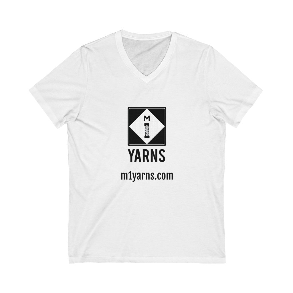 Unisex Jersey Short Sleeve V-Neck Tee