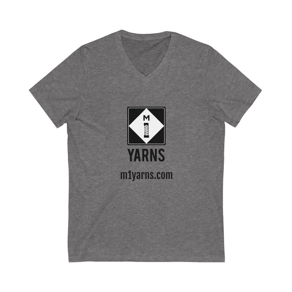 Unisex Jersey Short Sleeve V-Neck Tee