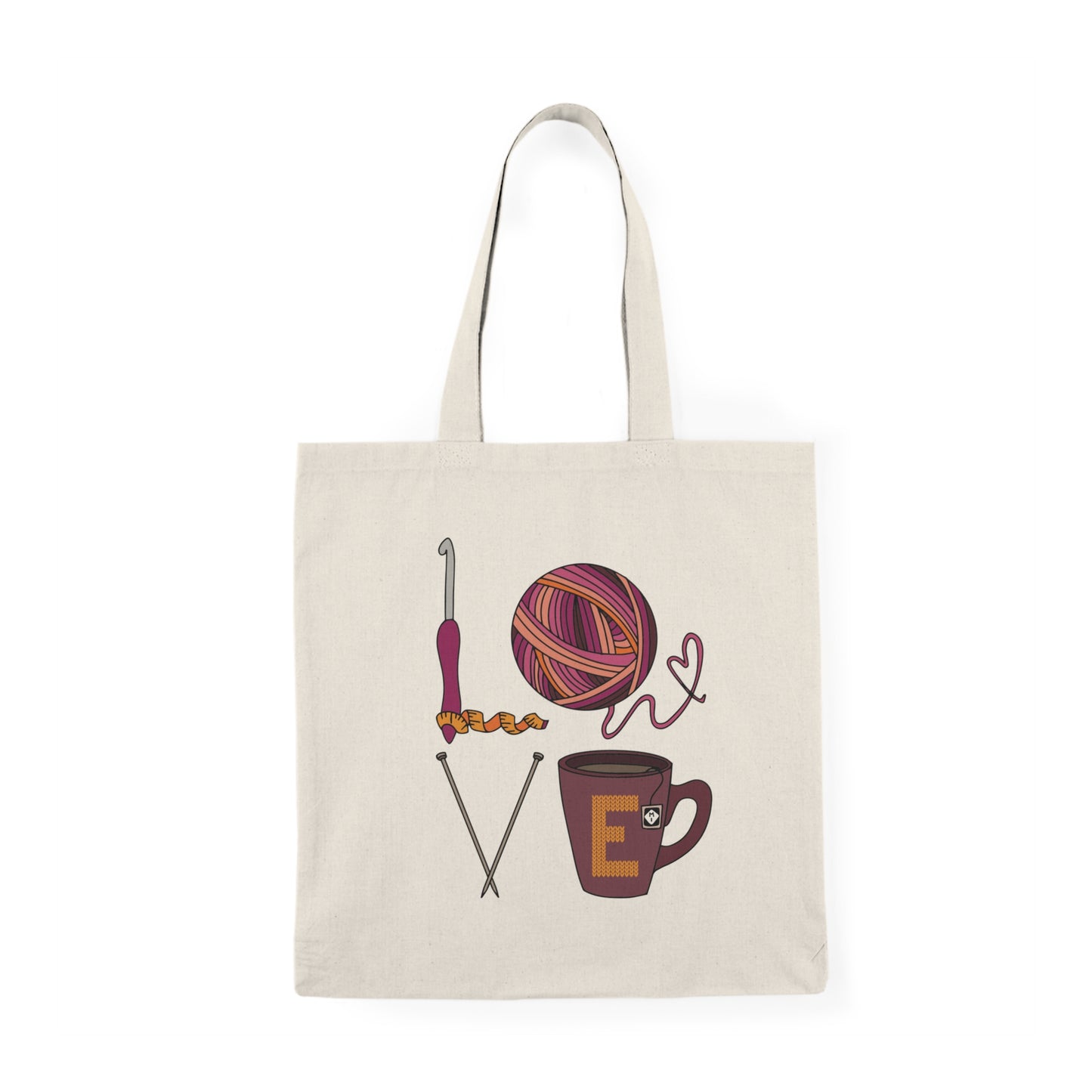 LOVE Natural Tote Bag