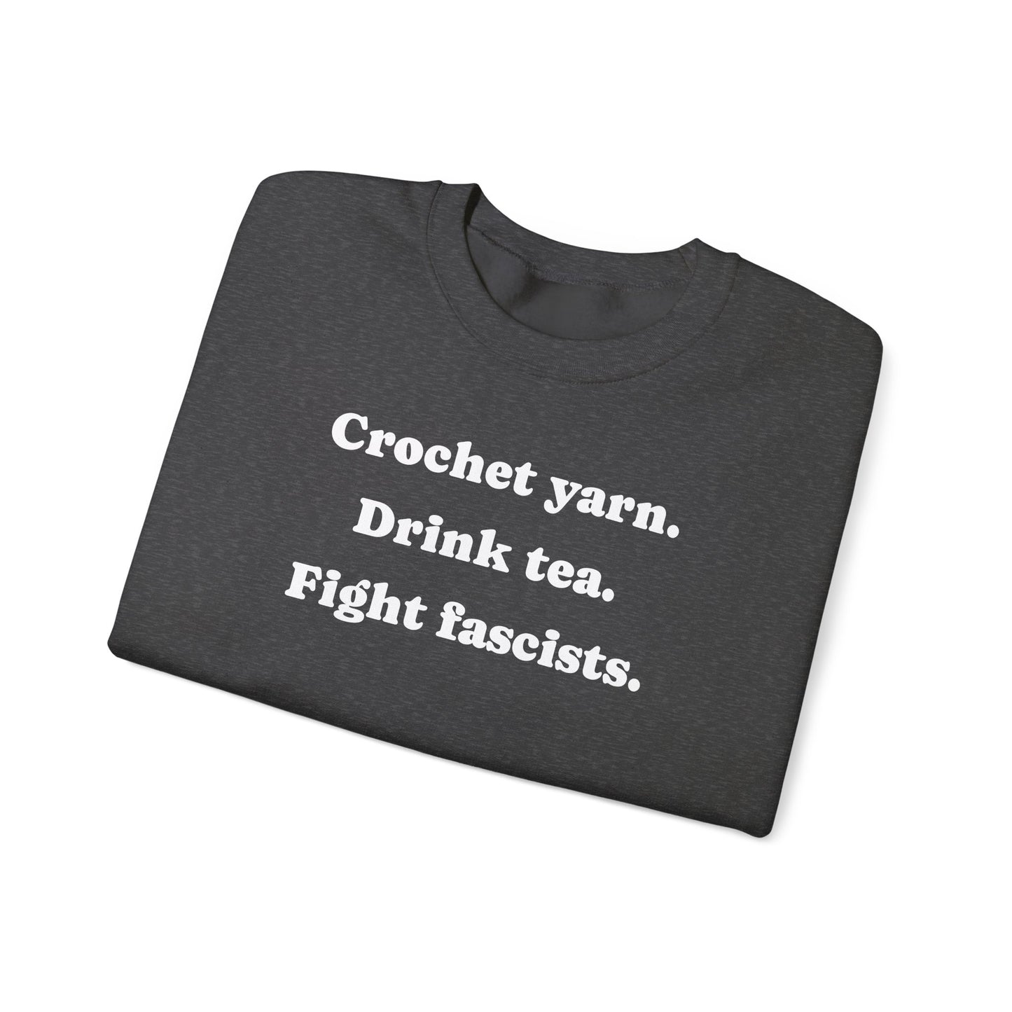 Crochet. Tea. Crewneck Sweatshirt