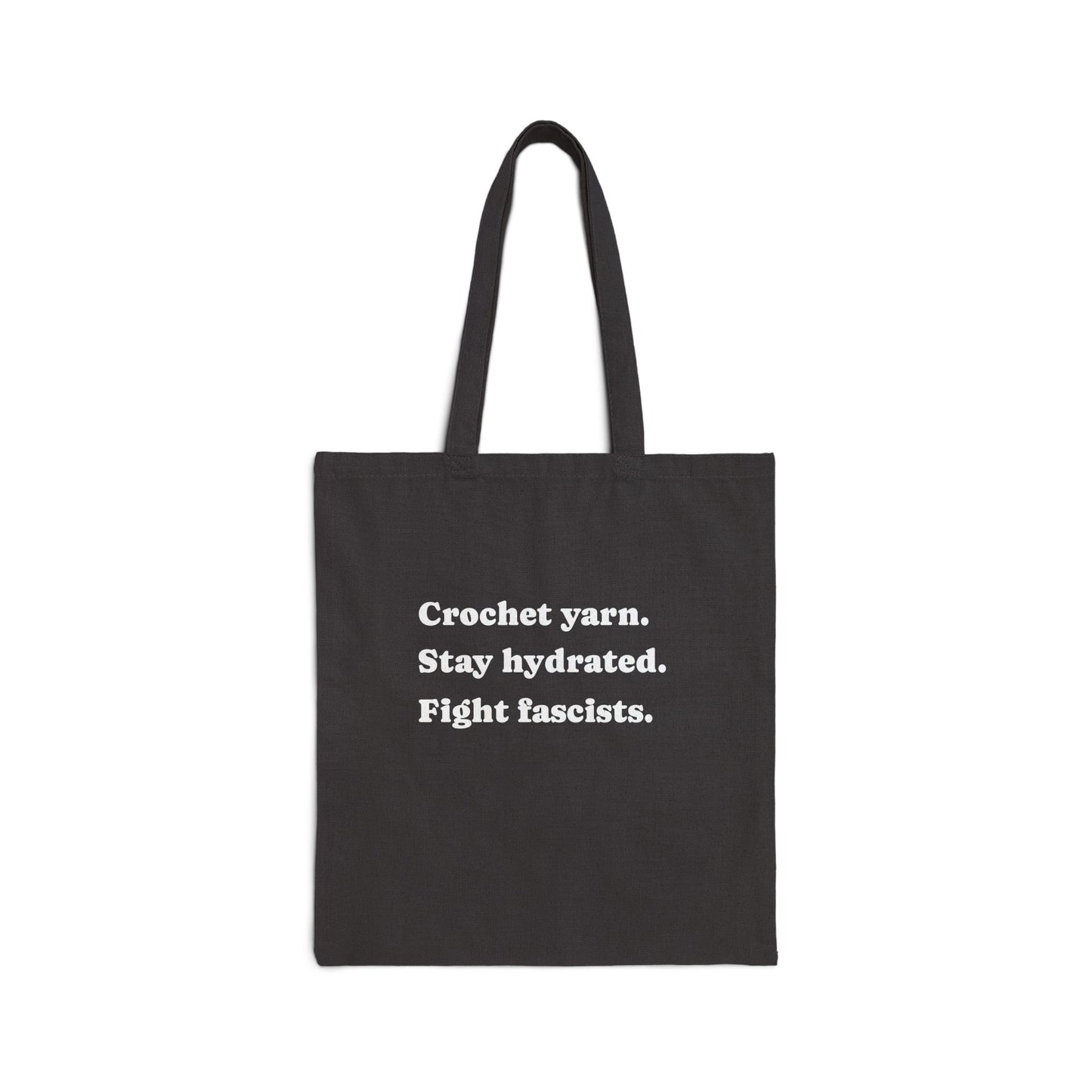 Crochet & Stay Hydrated Tote Bag