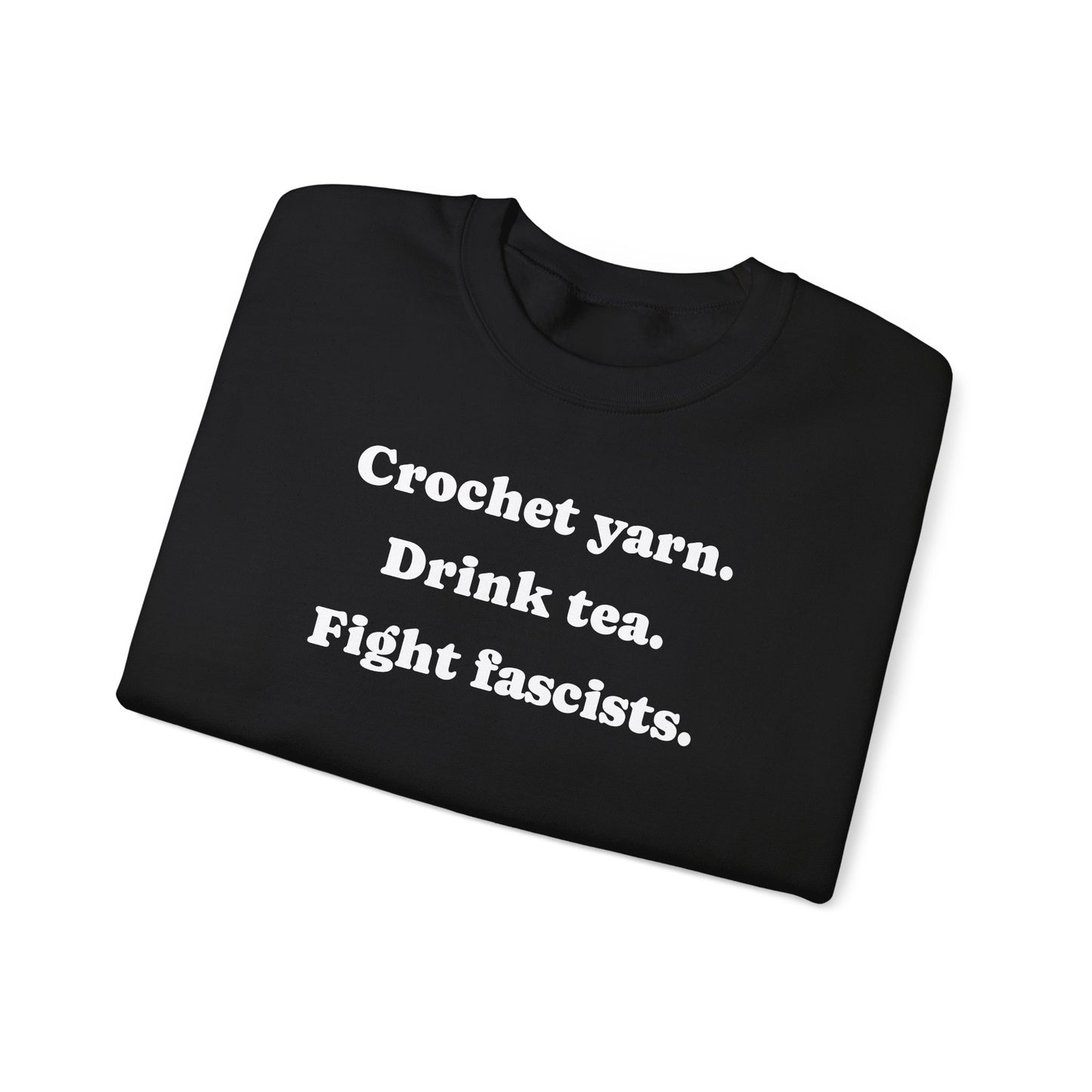 Crochet. Tea. Crewneck Sweatshirt