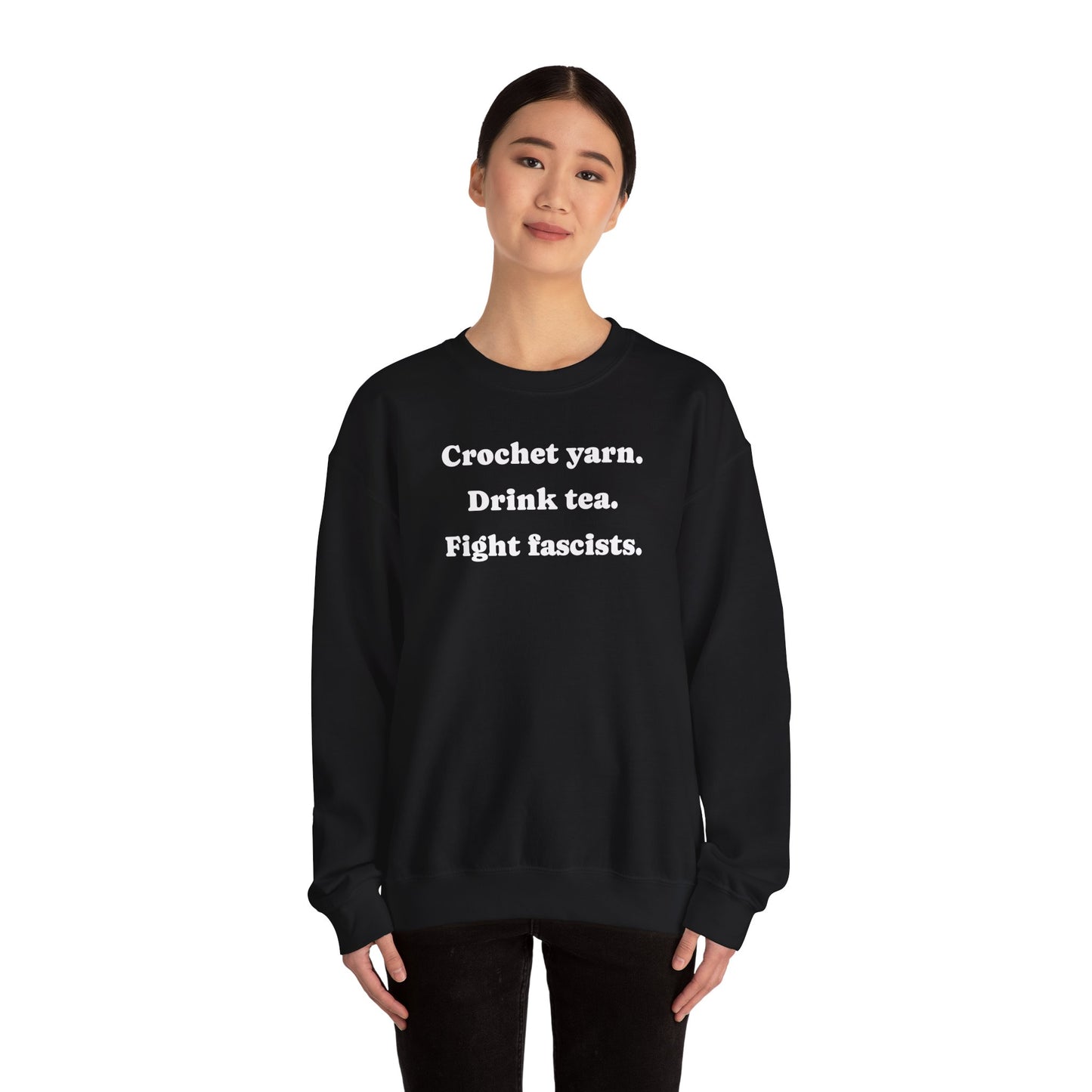 Crochet. Tea. Crewneck Sweatshirt