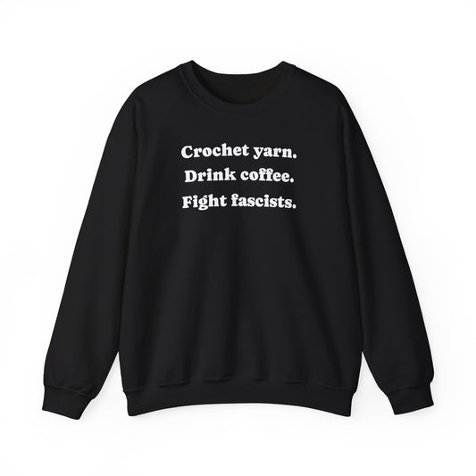 Crochet & Drink Coffee - Crewneck Sweatshirt