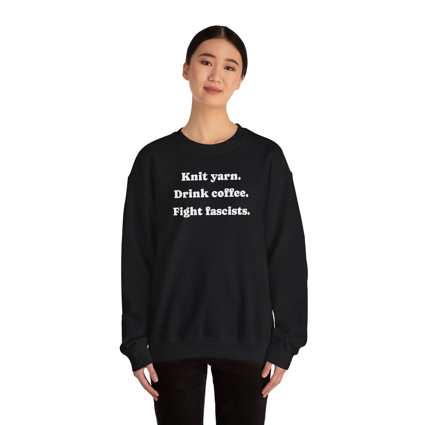 Knit & Drink Coffee - Crewneck Sweatshirt