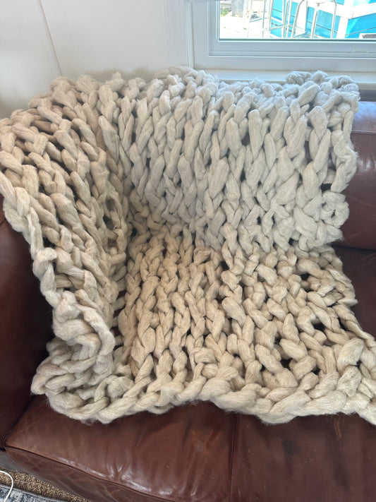 Arm Knit Blanket