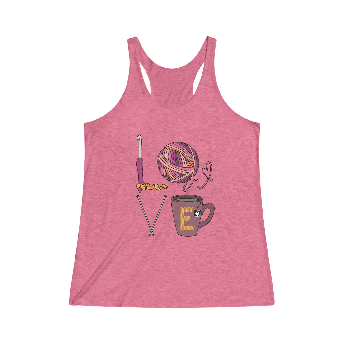 LOVE Women's Tri-Blend Racerback Tank