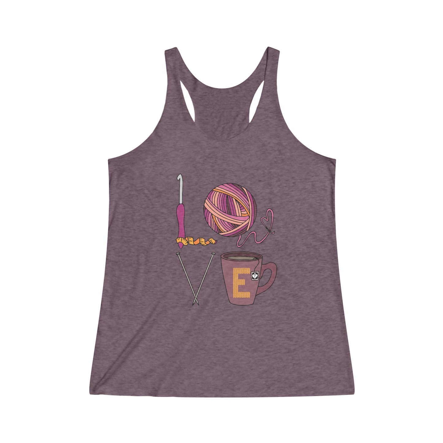 LOVE Women's Tri-Blend Racerback Tank