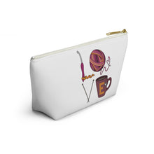 Load image into Gallery viewer, LOVE Accessory Pouch w T-bottom
