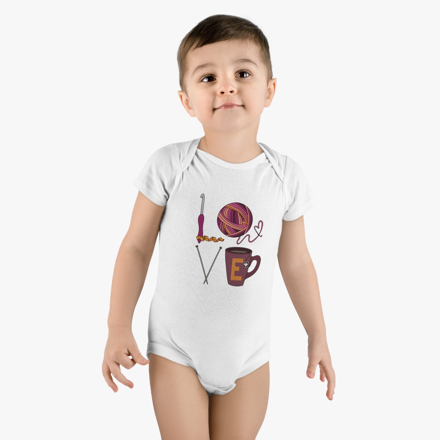 LOVE Organic Baby Bodysuit