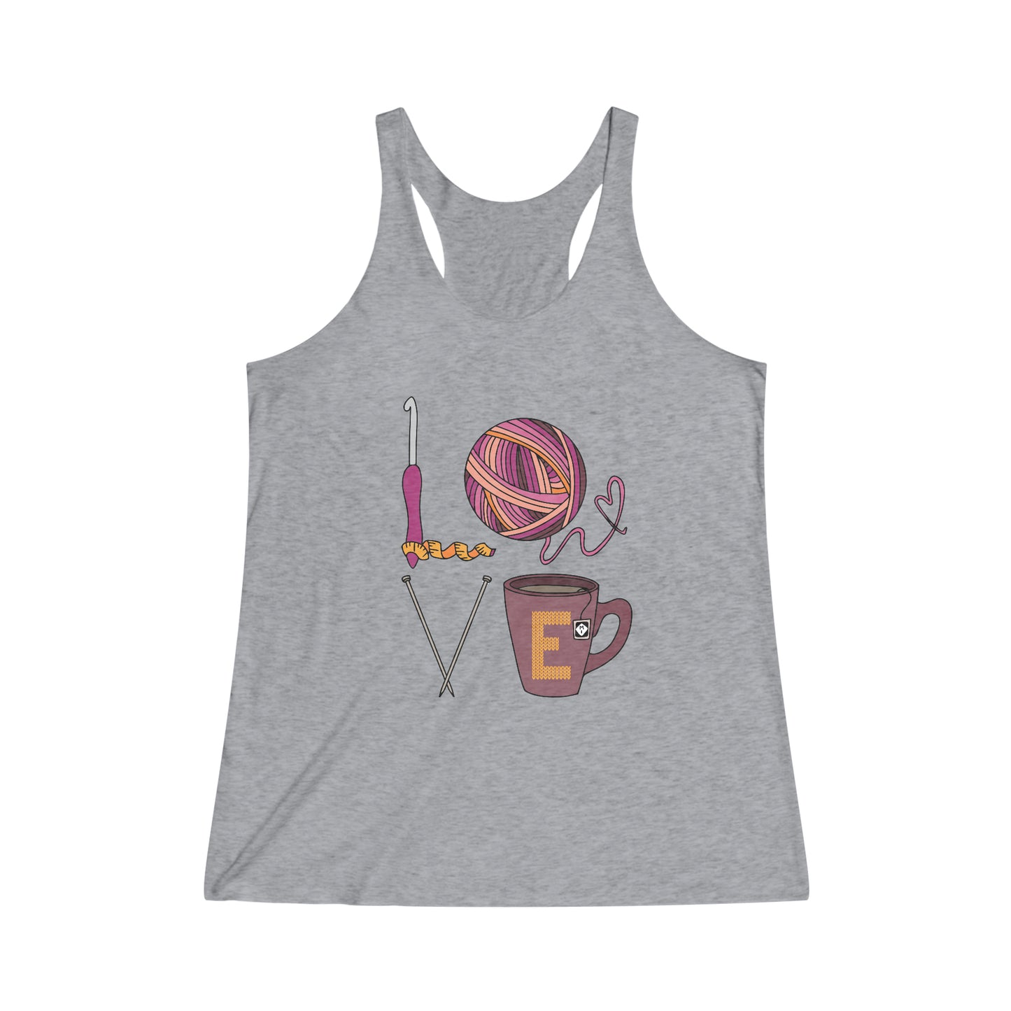 LOVE Women's Tri-Blend Racerback Tank