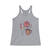Load image into Gallery viewer, LOVE Women&#39;s Tri-Blend Racerback Tank
